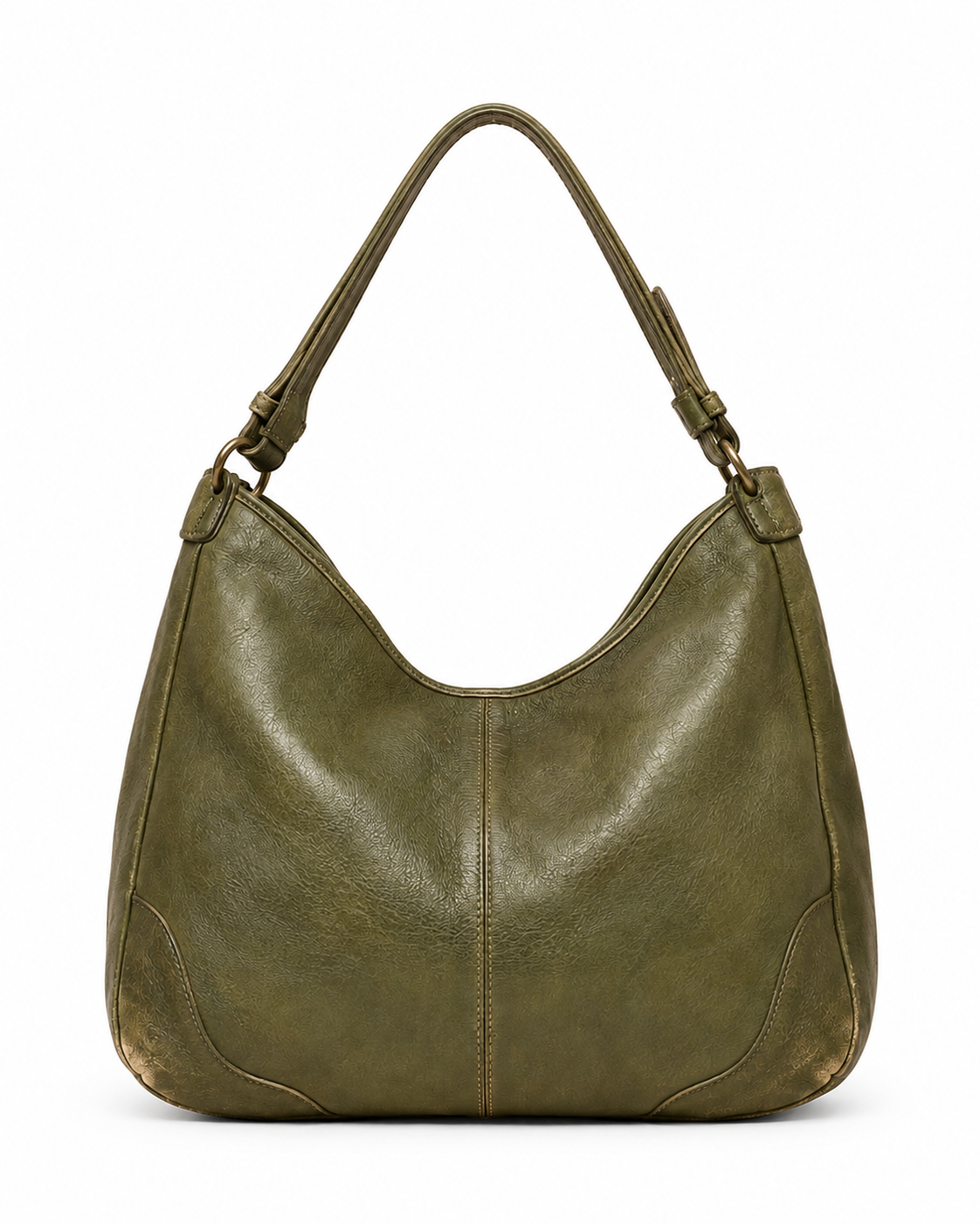 Pre-Owned Olive Slouchy Hobo Shoulder Bag