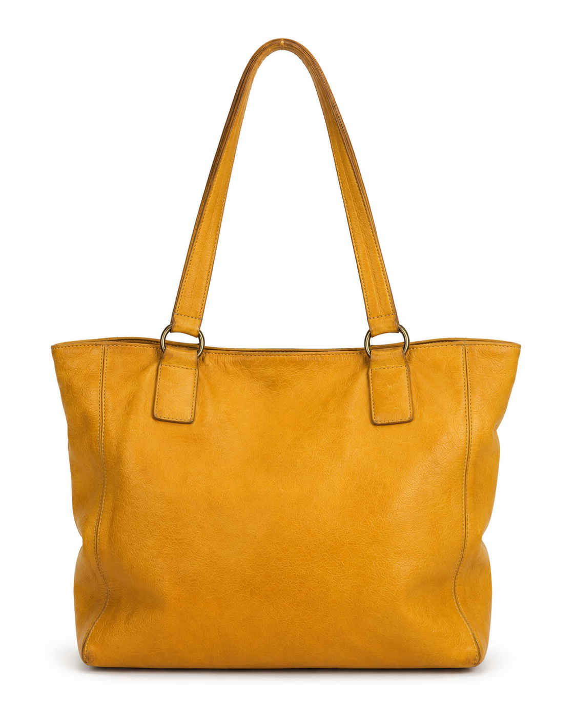 Pre-Owned Mustard Large Shoulder Tote Bag
