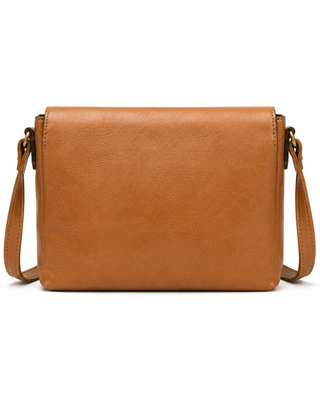 Pre-Owned Tan Flap Crossbody Bag