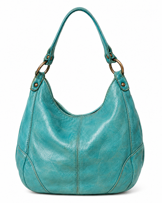 Pre-Owned Turquoise Hobo Shoulder Bag