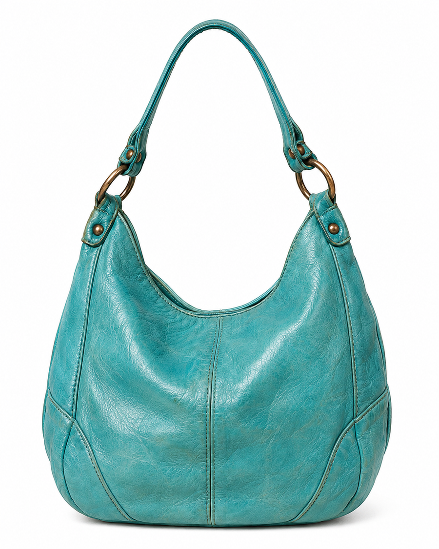 Pre-Owned Turquoise Hobo Shoulder Bag