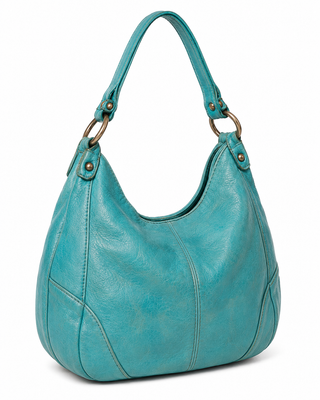 Pre-Owned Turquoise Hobo Shoulder Bag