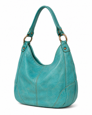Pre-Owned Turquoise Hobo Shoulder Bag