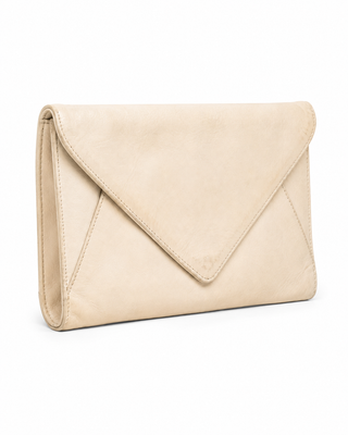 Pre-Owned Ivory Envelope Clutch Bag - back view