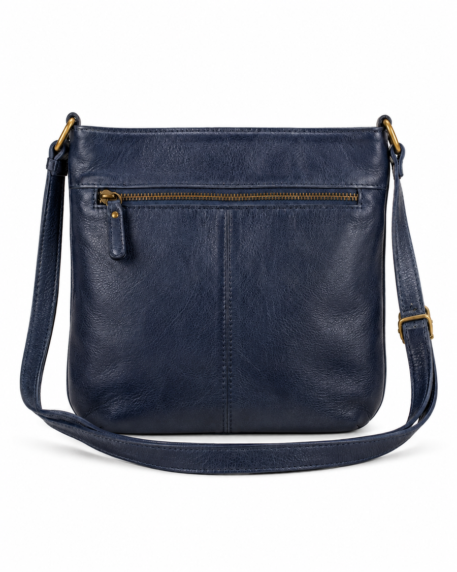Pre-Owned Navy Compact Crossbody Bag - front view
