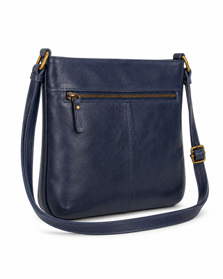 Pre-Owned Navy Compact Crossbody Bag - right angle view